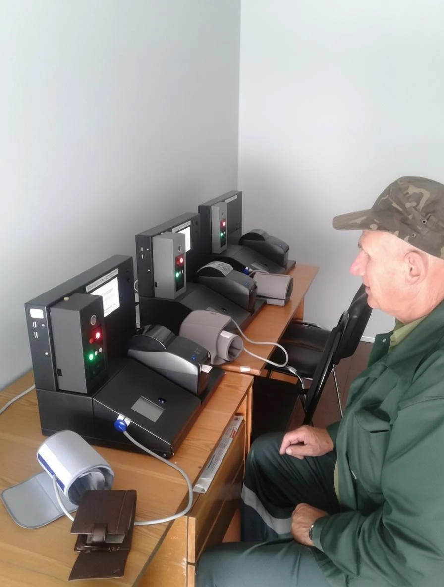 Водитель проходит дистанционный осмотр